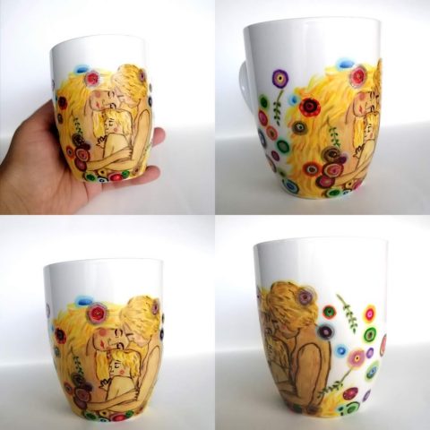 Cană pictată - Familie de 3