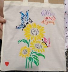 Atelier pictură pe plase de pânză