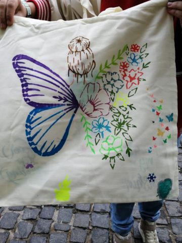 atelier pictura pe plase de panza