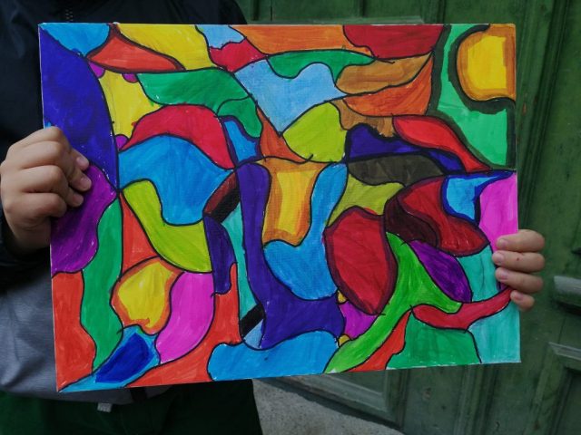 Atelier pictura, tablou mama-fiica