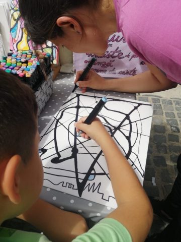 Atelier pictura, tablou mama-copil